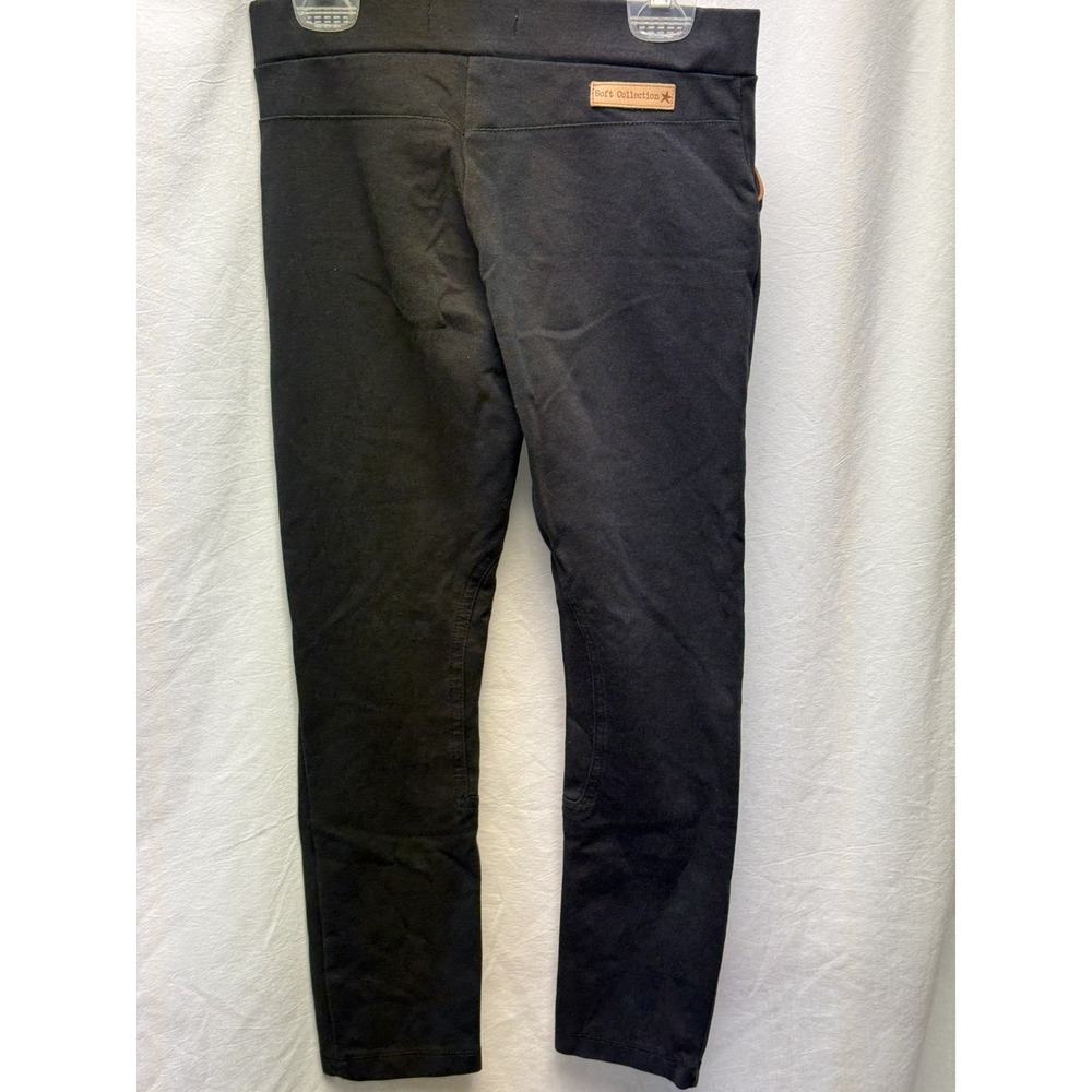 ZARA‎ Girls Black Riding Pants Leggings Elastic Waist Sz 9/10 Soft Collection